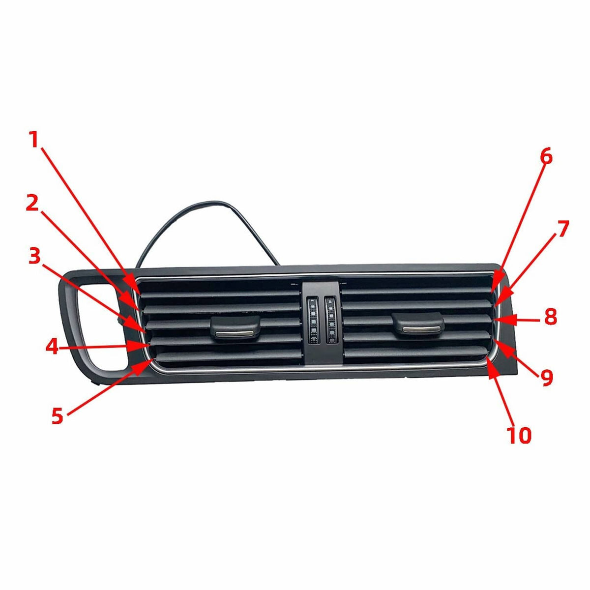 Solid Spare Front Dashboard Center AC Air Vent Grille Cover Bezel For Audi Q5 2009-2017 US