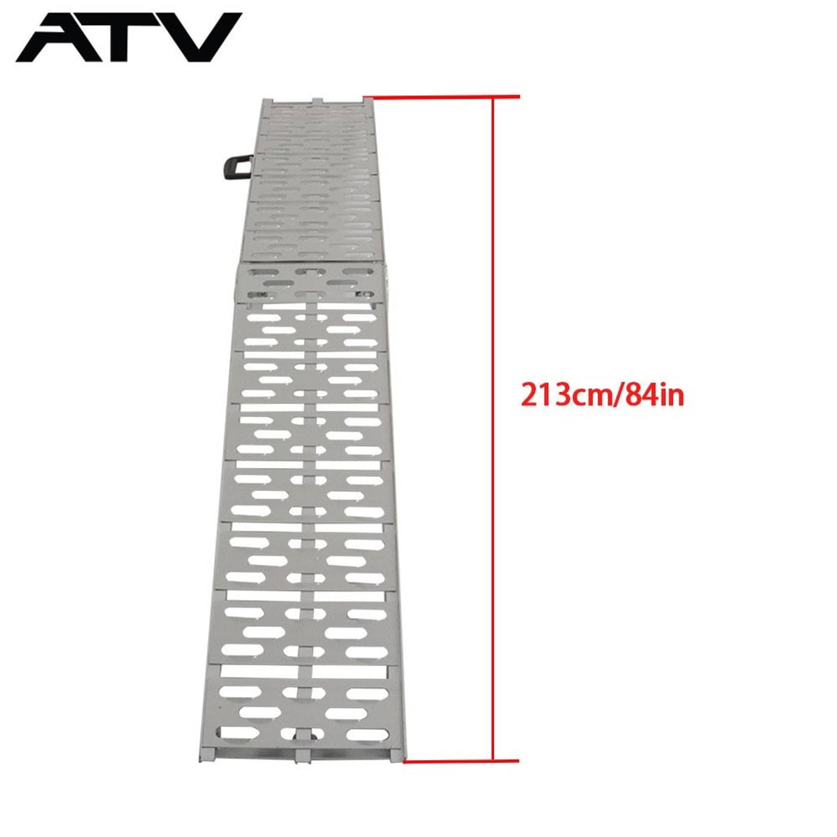 Solidspare Heavy Duty Aluminum Folding Loading Ramp Motorcycle Arched Truck ATV/ UTV 7.5'