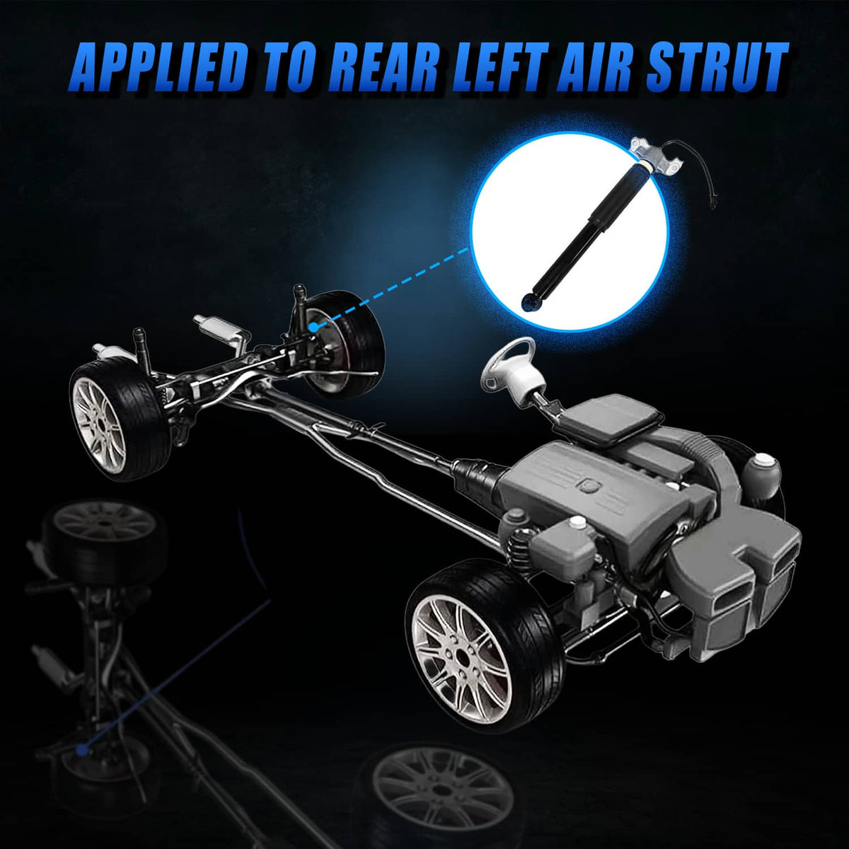 Solidspare Full Set Front & Rear Shock Struts Assys For 2013-2019 Cadillac XTS w/Electric