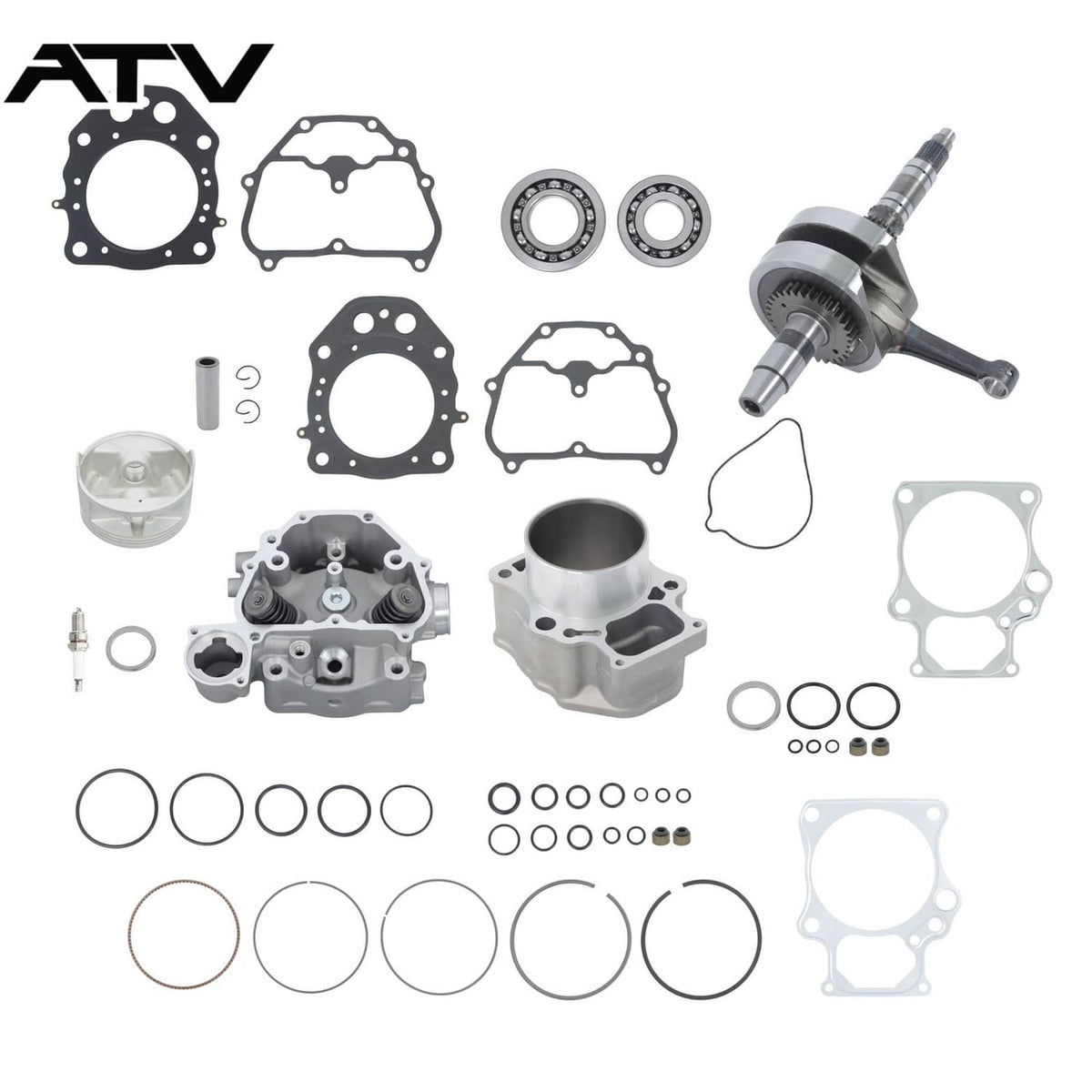 Solidspare 12200-HP7-A01 Cylinder Head SXS500M 2009-24 For Honda TRX420 TRX500 Rebuild Kit