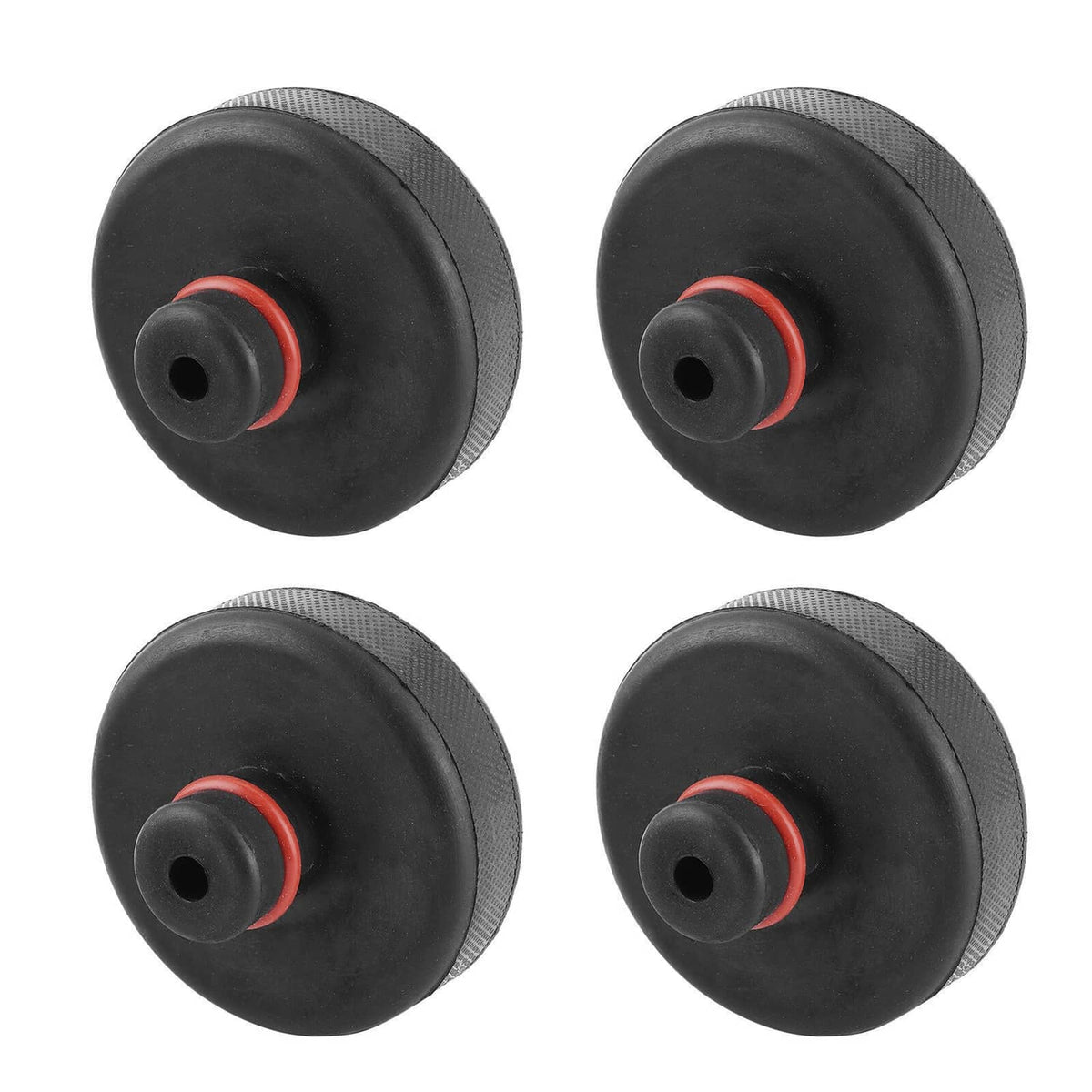 Solidspare 4Pcs Rubber Jack Lift Pad Adapter Tool Black Fit For Tesla Model 3/Y/S/X New
