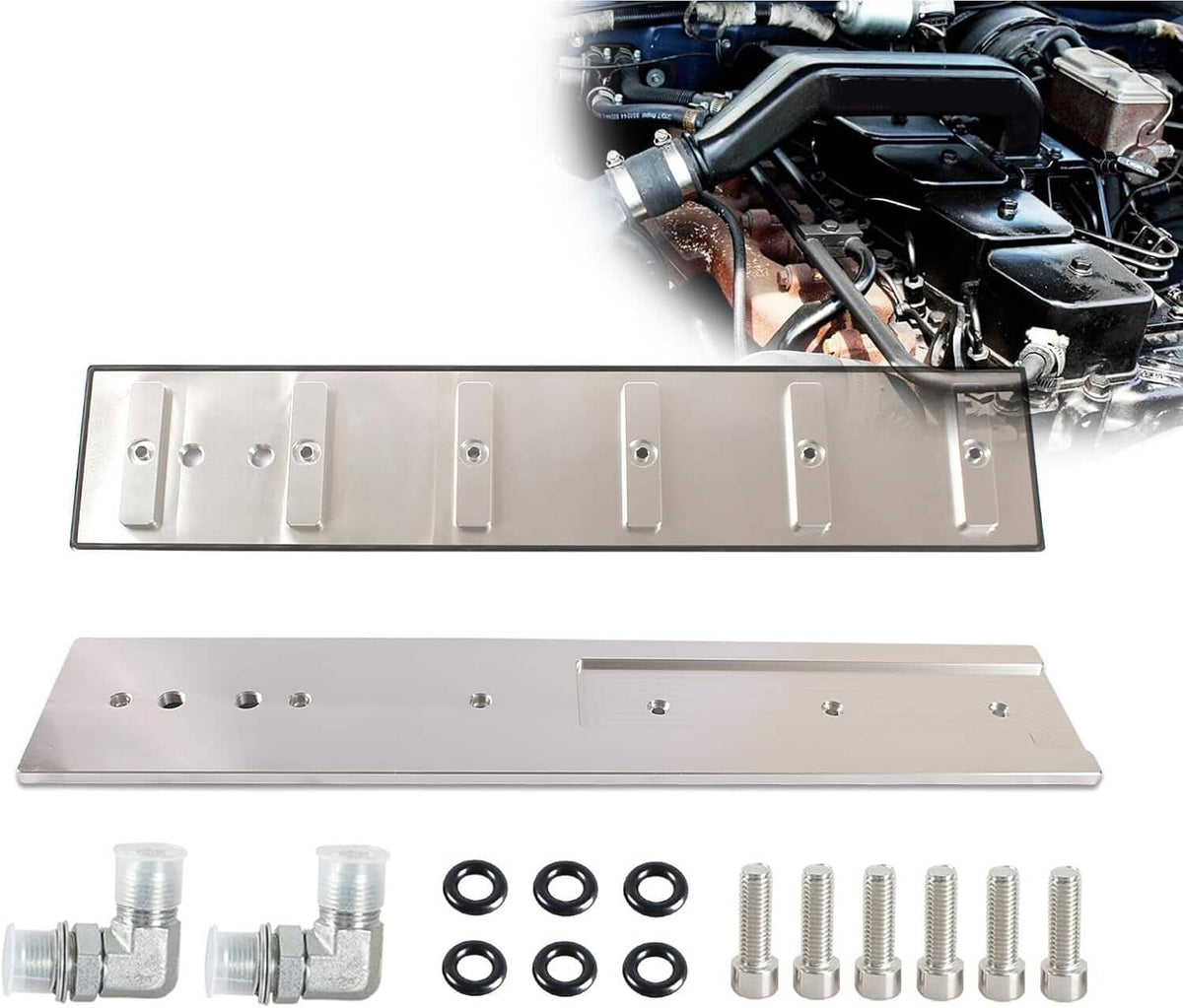 Solidspare Aluminum Billet Tappet Cover Kit for Cummins 89-02 Dodge Ram 5.9L 12/24v Diesel
