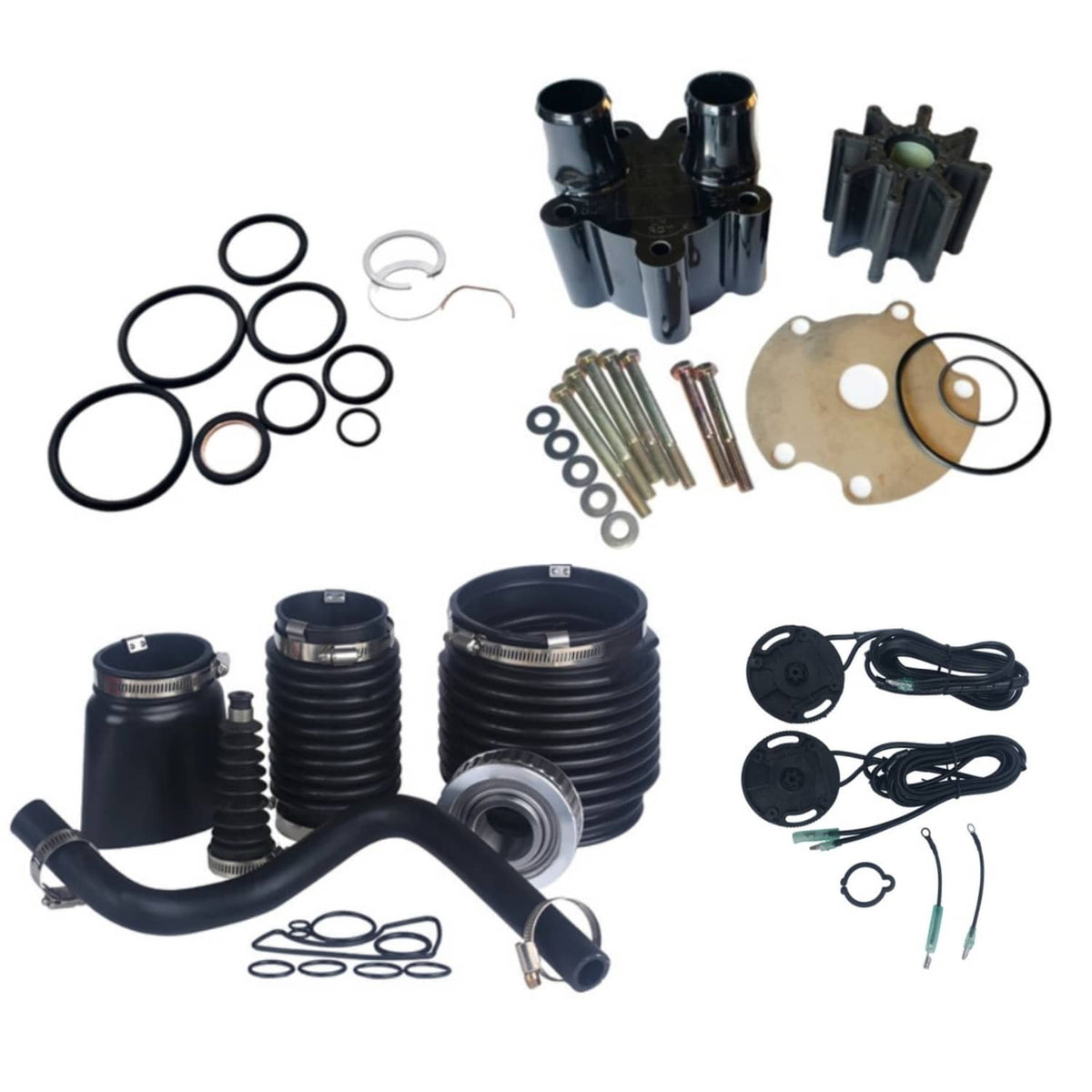 Solid Spare MerCruiser Bravo Transom Bellows Reseal Kit 30-803100T1 8M0095485 807151A14