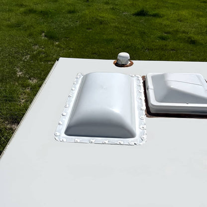 Solidspare RV Roof 18" X 26"  White Skylight Cover For Camper Skylight Truck UV Resistant