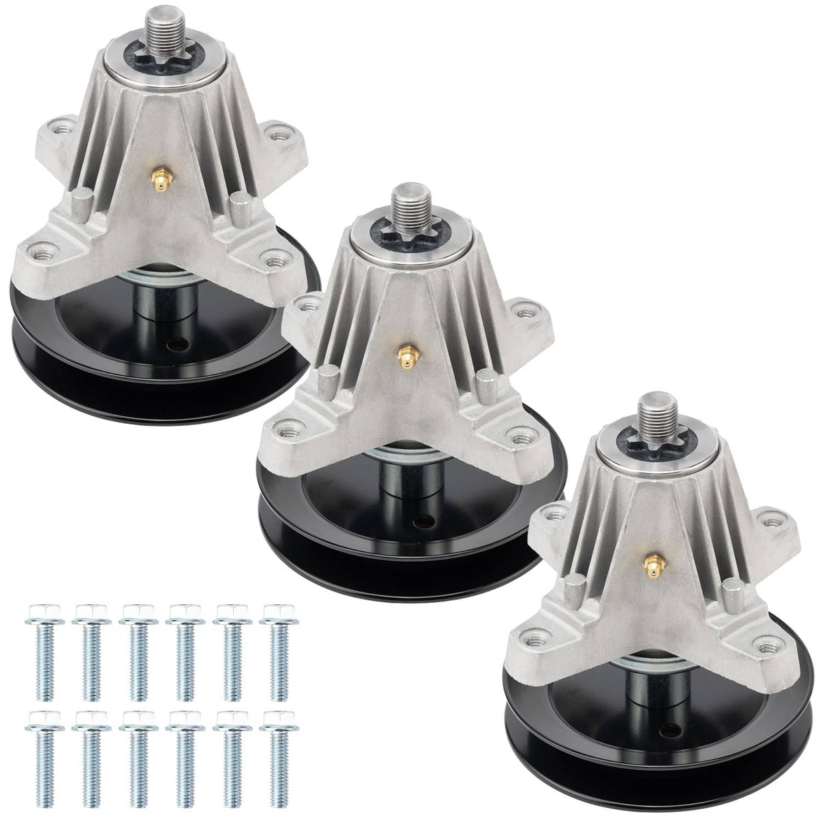Solidspare 3 Spindle Assembly 918-06981 618-06981 50 Inch for Cub Cadet XT1 LT50 XT2 LX50