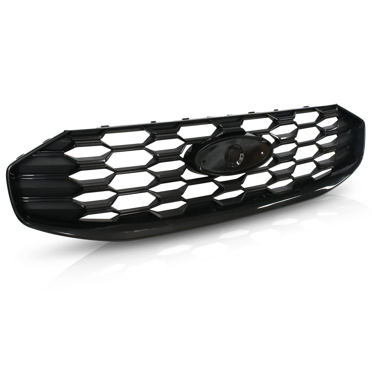 Solidspare For 2023-2025 Ford Escape ST-Line Front Black Grille W/O Radar Holes PJ6Z8200E