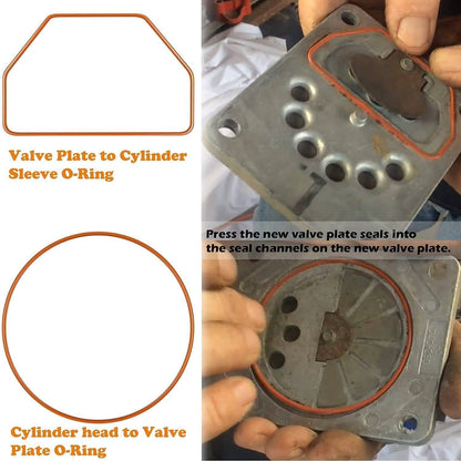 Solid Spare KK-4835 Compressor Piston Kit - Connecting Rod Replacement Kit for Oil Free Pump