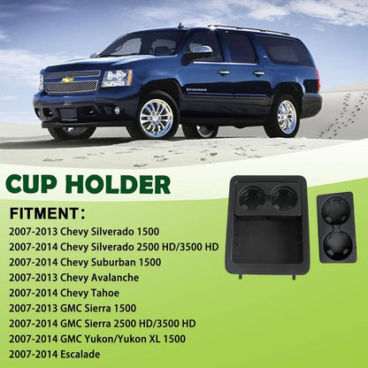 Solidspare Center Console Tray Cup Holder Bezel For 2007-2014 Chevrolet Chevy GMC 22860866