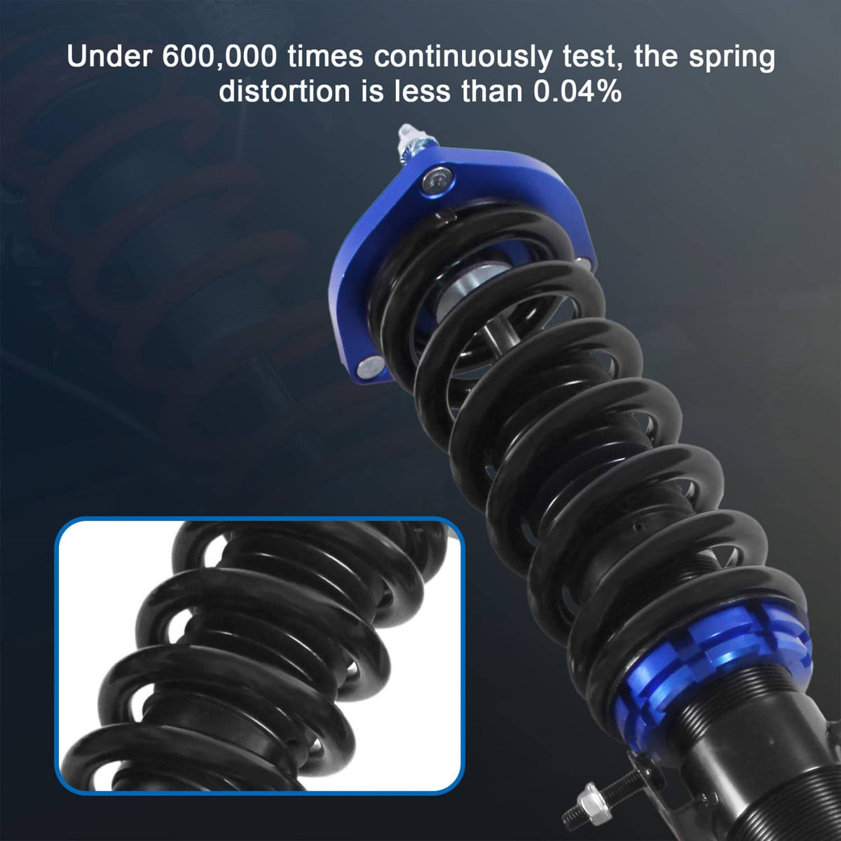 Solidspare Blue Coilovers Struts for Infiniti G37/370Z 2009-2016 Suspension Kit Adj. Height