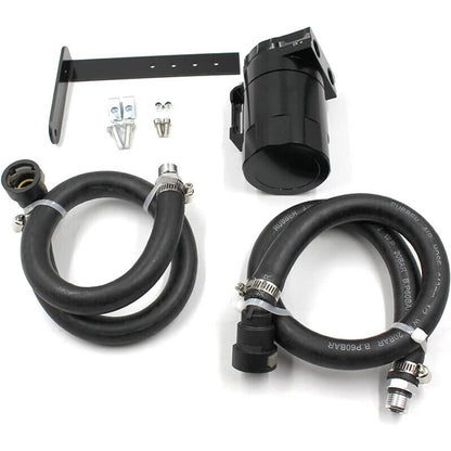 Solidspare Black Oil Catch Can Oil Separator for Ford F150 2.7L 5.0L Raptor 3.5L Ecoboost