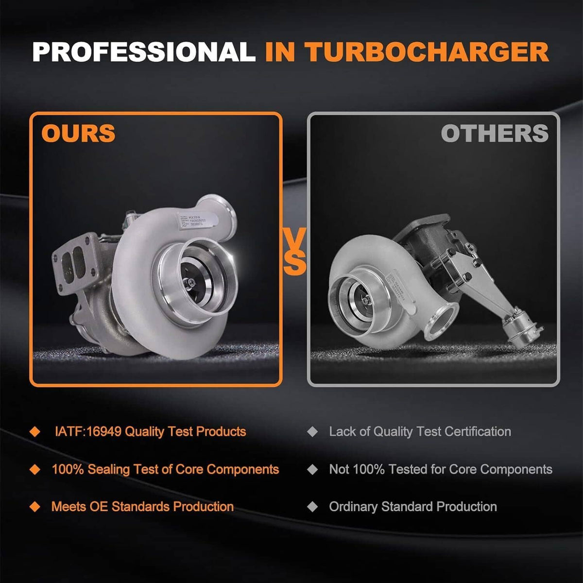 Solidspare Diesel Turbo Turbocharger HX35W for Dodge Ram 2500 3500 5.9L T3 6BTAA 3539373
