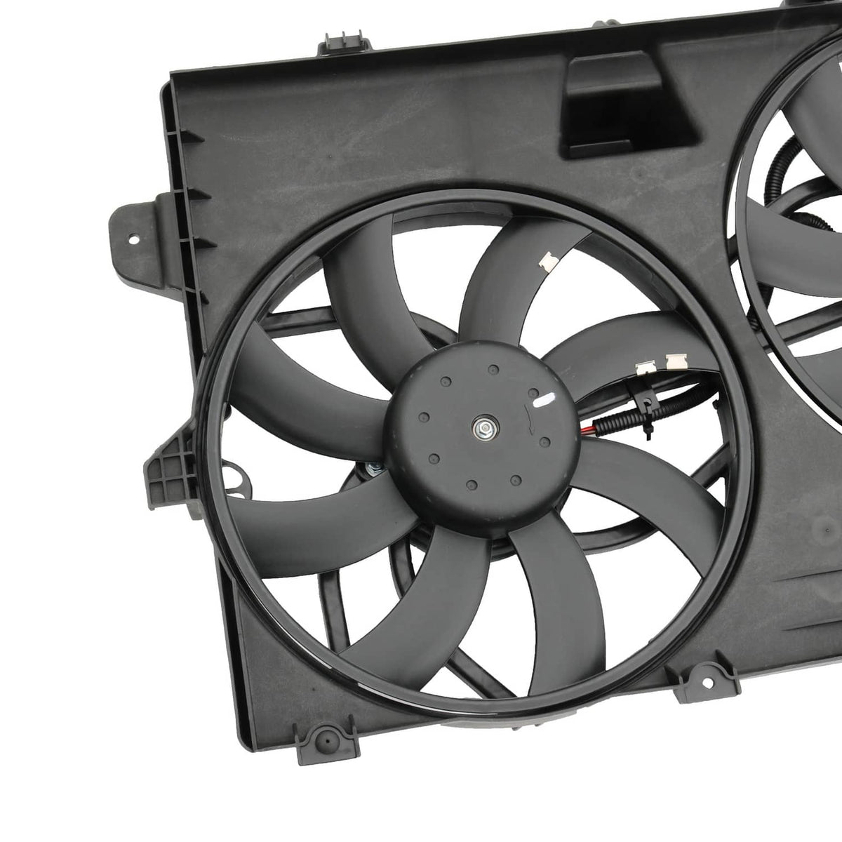 Solidspare FO3115177 Dual Radiator Condenser Cooling Fan Assembly For Ford Edge MKX Lincoln