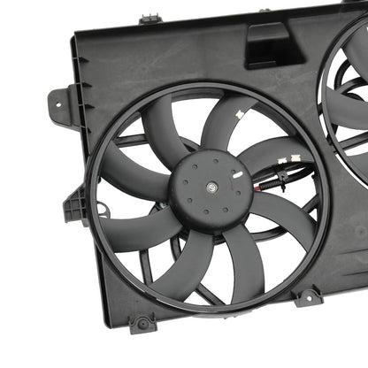 Solidspare FO3115177 Dual Radiator Condenser Cooling Fan Assembly For Ford Edge MKX Lincoln