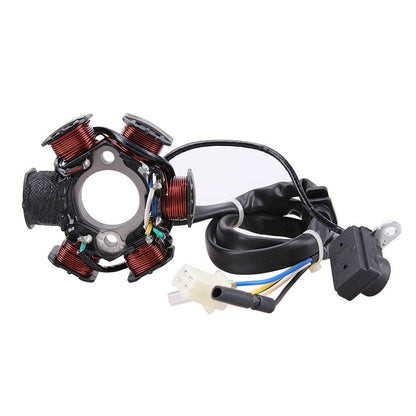 Solidspare For GY6 ATV Scooter Moped 150cc 110cc ROKETA TAOTAO 6 Coil Pole Magneto Stator