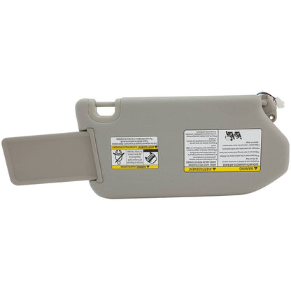 Solidspare Left Driver Gray Sun Visor With Lamp for Nissan Pathfinder 2013-2018 96401-9PB0A