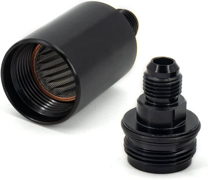 Solidspare Universal -6AN Inline Fuel Filter High Flow 100 Micron Cleanable AN6 6AN New