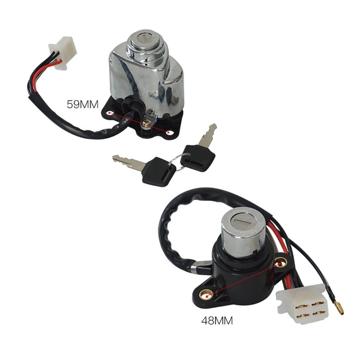 Solidspare Ignition Switch Gas Cap Helmet Lock Key For VT250 Shadow VLX VT 400 600