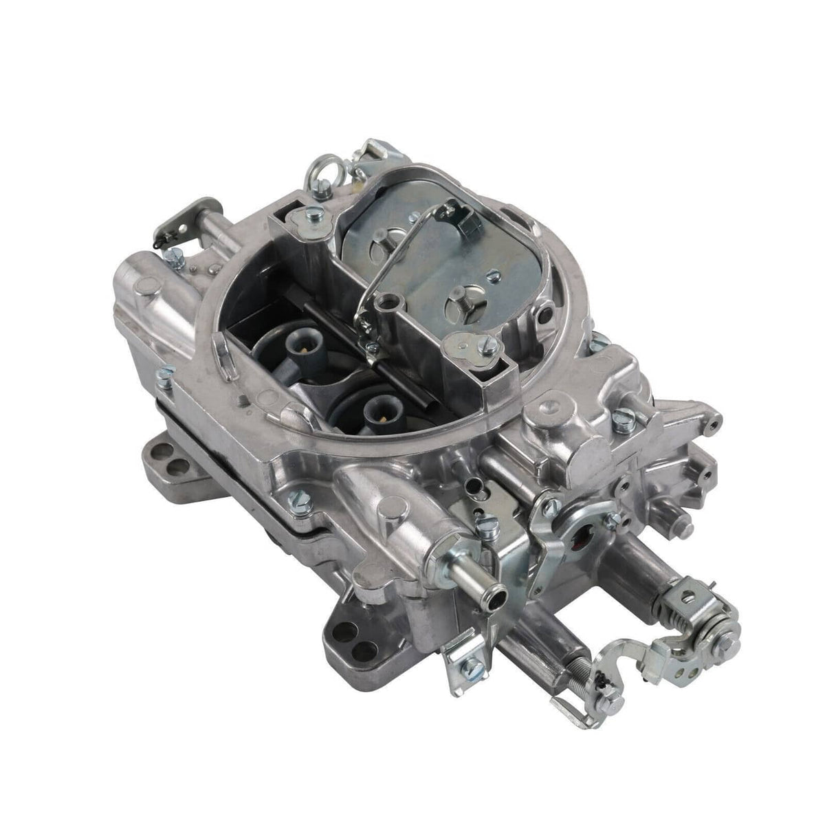 Solidspare Silver 4 Barrel Carburetor w/Manual Electric Choke For Edelbrock 1405 Performer