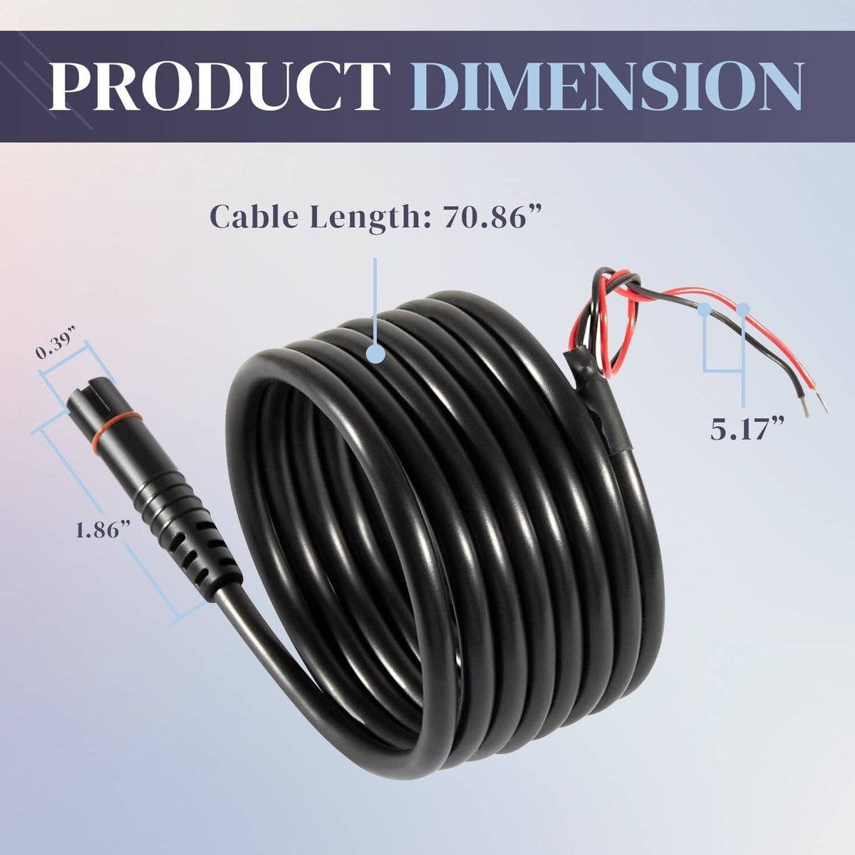 Solidspare 000-14172-001 Replace for Lowrance HOOK2 Reveal Cruise Power Cord 5 7 9 12 inch
