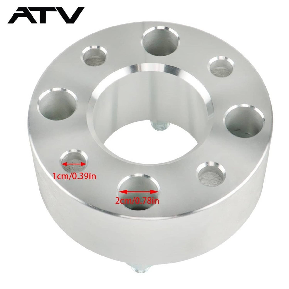 Solidspare 4Pcs 2" Wheel Spacers 4x4 4x101.6 1/2"x20 For Golf Carts  GO GO Club Cars