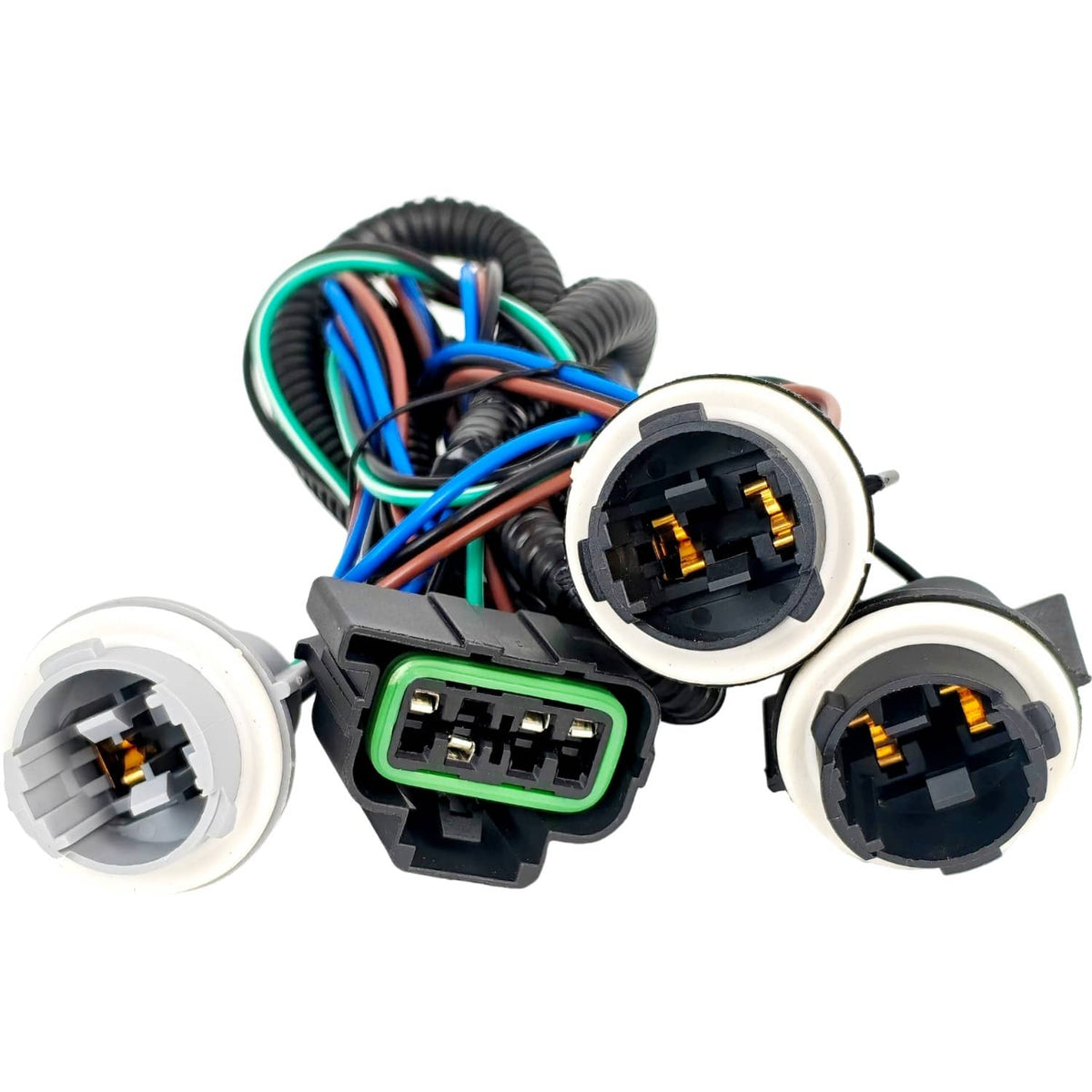 Solid Spare 2007-2010 2X Tail Lamp Wiring Harness 15824515 15824514 Fit GMC Sierra 3500HD