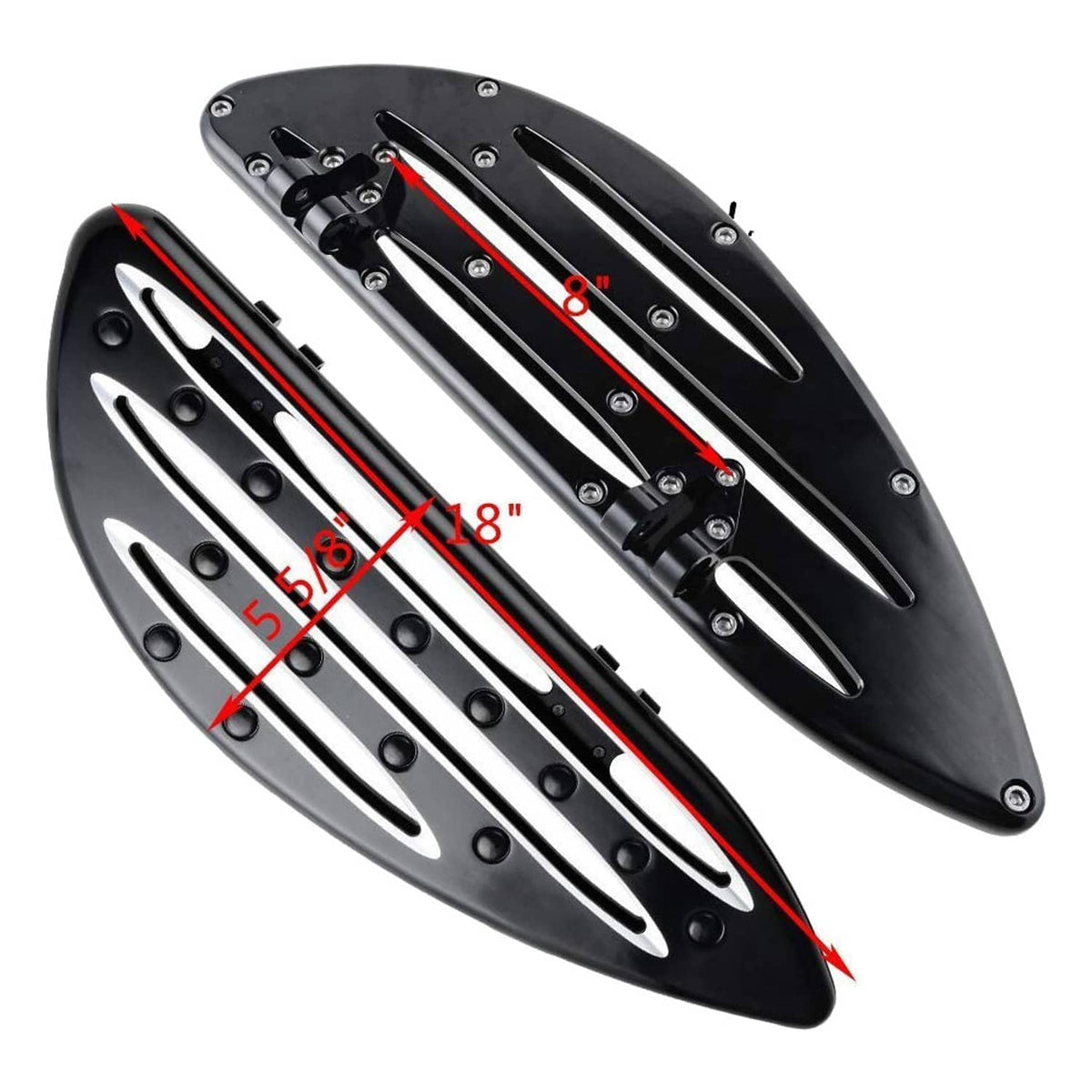 Solidspare Driver Stretched Floorboards Foot Board For Harley Electra Glide FLHTC Heritage