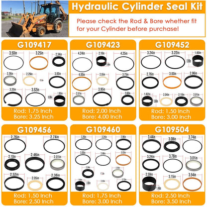 Solid Spare Hydraulic Cylinder Seal Kit Fit Case 580E 580SE 580SD Backhoe Whole Machine