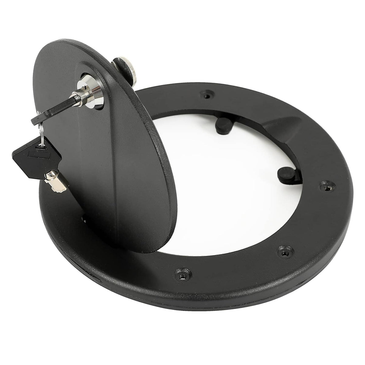 Solid Spare Aluminum Locking Fuel Filler Door Gas Tank Cap Cover For Hummer H3 H3T 2006-2010