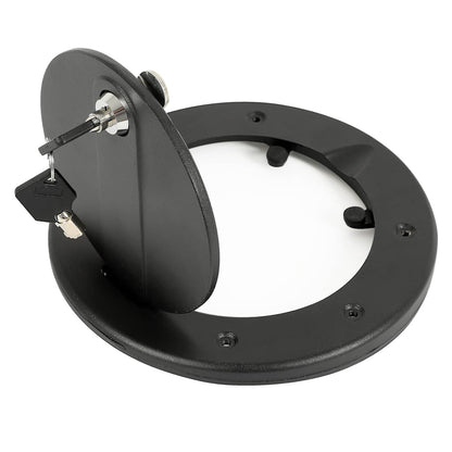 Solid Spare Aluminum Locking Fuel Filler Door Gas Tank Cap Cover For Hummer H3 H3T 2006-2010
