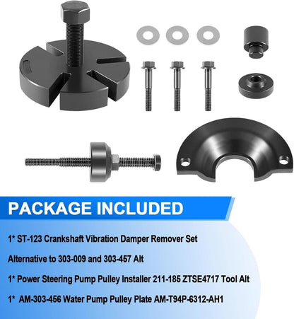 Solid Spare for Ford/Mercury Water Pump Pulley Removal Tool 303-S455 303-009 211-185