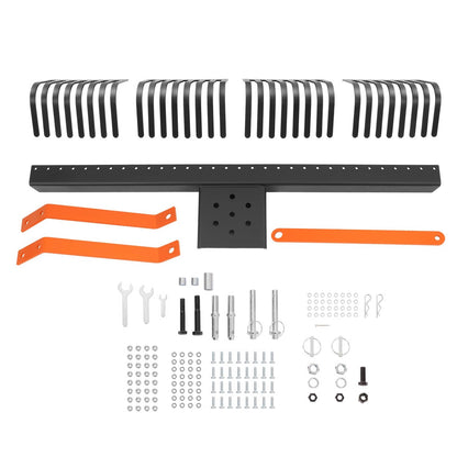 Solidspare 3 Point Landscape Rock Rake For Category 1 Tractor Attachment Gravel Lawn 60''