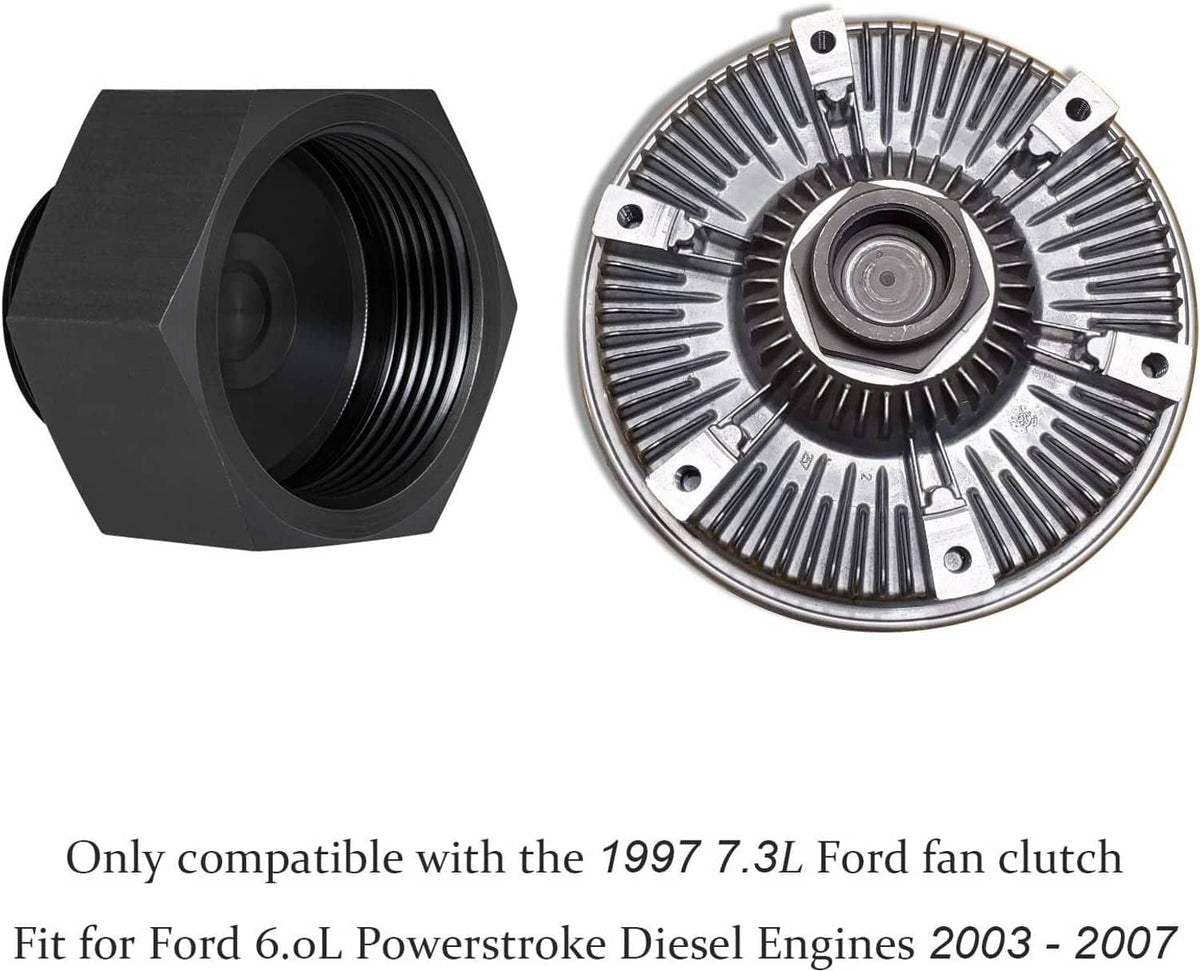 Solid Spare 6.0L-7.3L Fan Clutch Adapter for 2003-2007 Ford 6.0L Powerstroke Diesel Engines