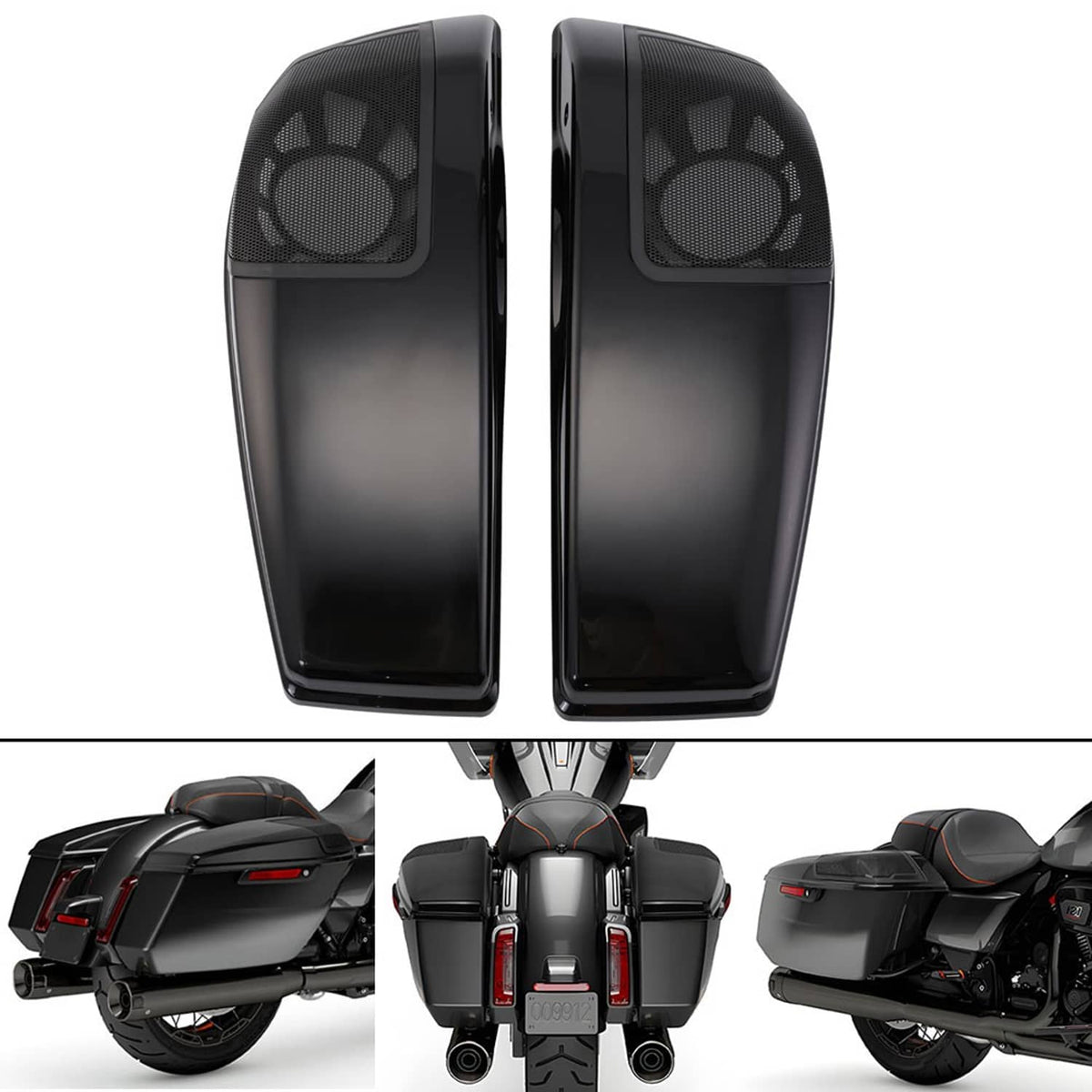 Solidspare 6x9" Hard Saddlebag Speaker Lids For 2023-2025 Harley CVO Street Glide FLHXSE