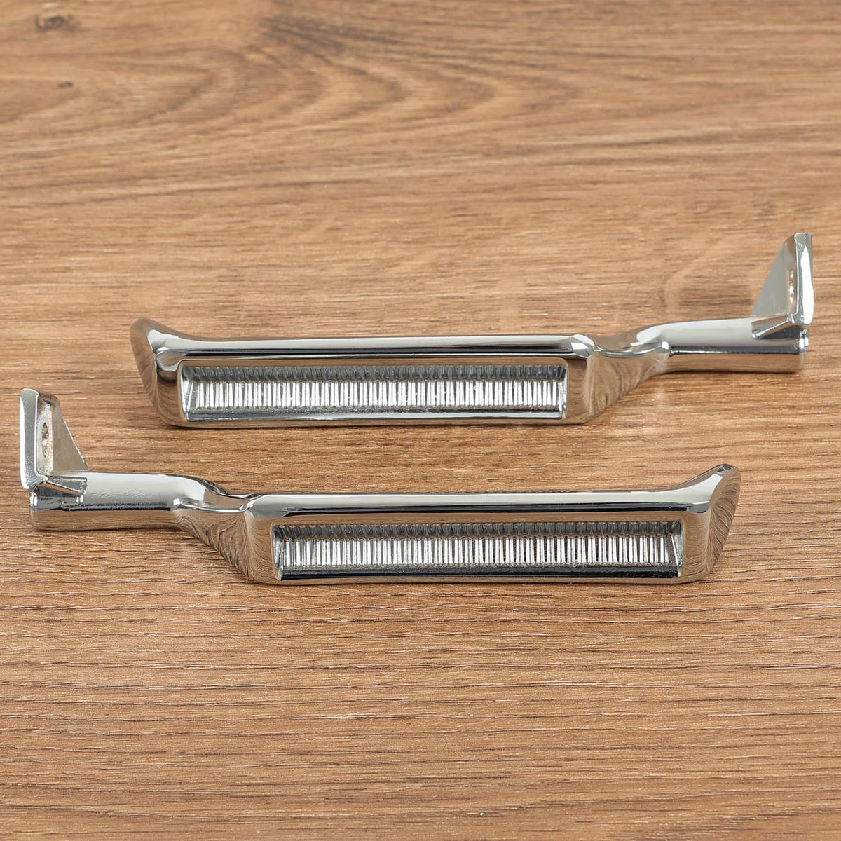 Solid Spare For F-150 F-250 F-350 Bronco 87-96 Chrome Metal Inside Interior Door Handle 2pcs