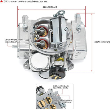 Solidspare 0-80457S For Holley 4160 Performance 600 CFM 4 Barrel Carburetor Street Warrior