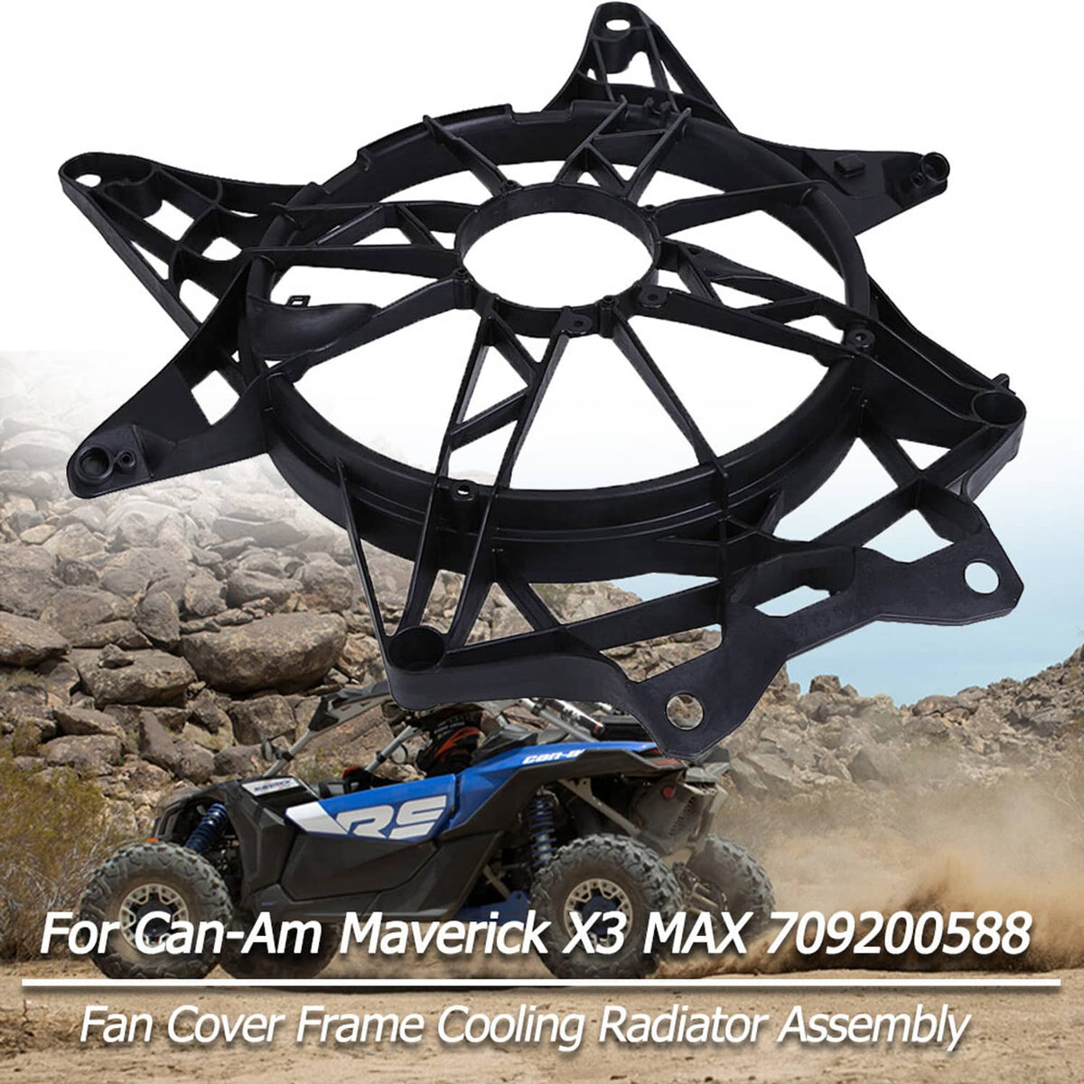 Solidspare X3 Fan Cover Replacement 709200588 For Can-am X3 / X3 Max All Models 2017-2025