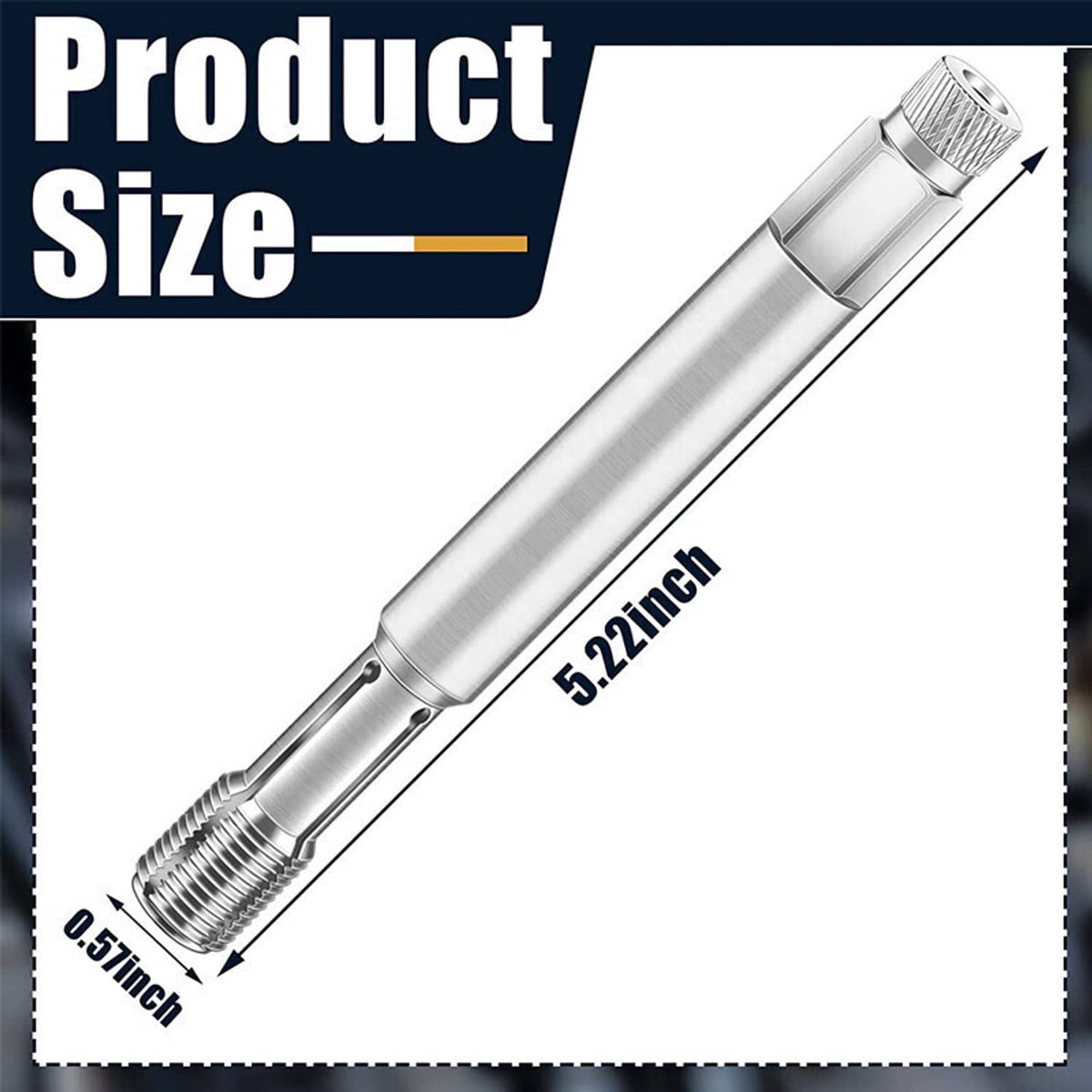 Solidspare 14mm Back Tap Thread Repair Tool Auto Repair Tool Threading 640811 Silver New