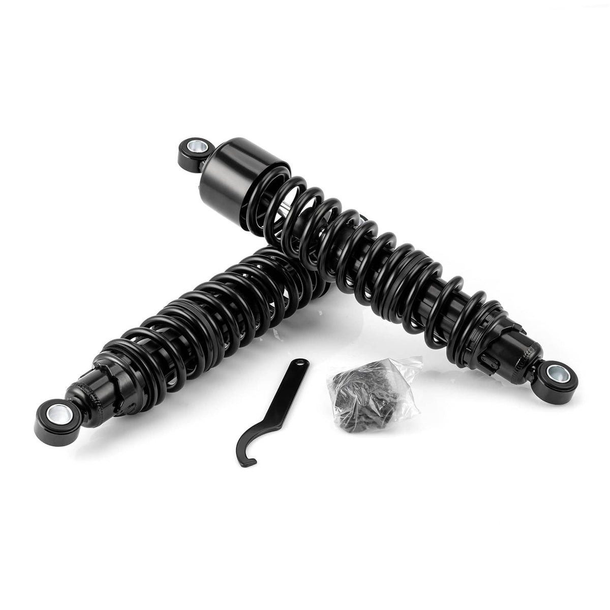 Solidspare Black 15" Rear Shocks Absorbers Fit for Harley Sportster XL1200 883 48 72 Pair