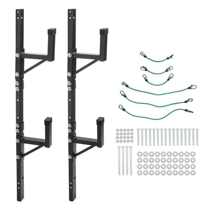 Solidspare 2 Adjustable Trailer Side Ladder Rack Exterior Wall Mount For Enclosed Trailers