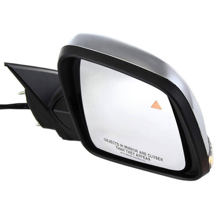 Solidspare Passenger Side Manual Fold Mirror Blind Spot For 2011-2022 Jeep Grand Cherokee
