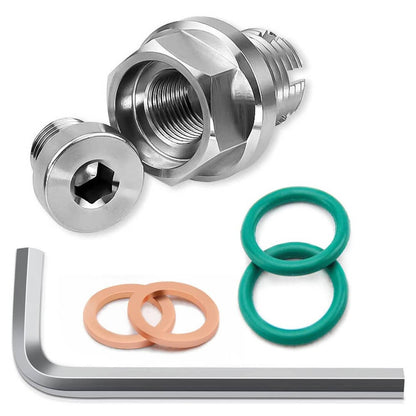 Solidspare M18 1-1.5x15mm Oil Drain Plug Self-tapping Piggyback Stainless Steel Repair Kit