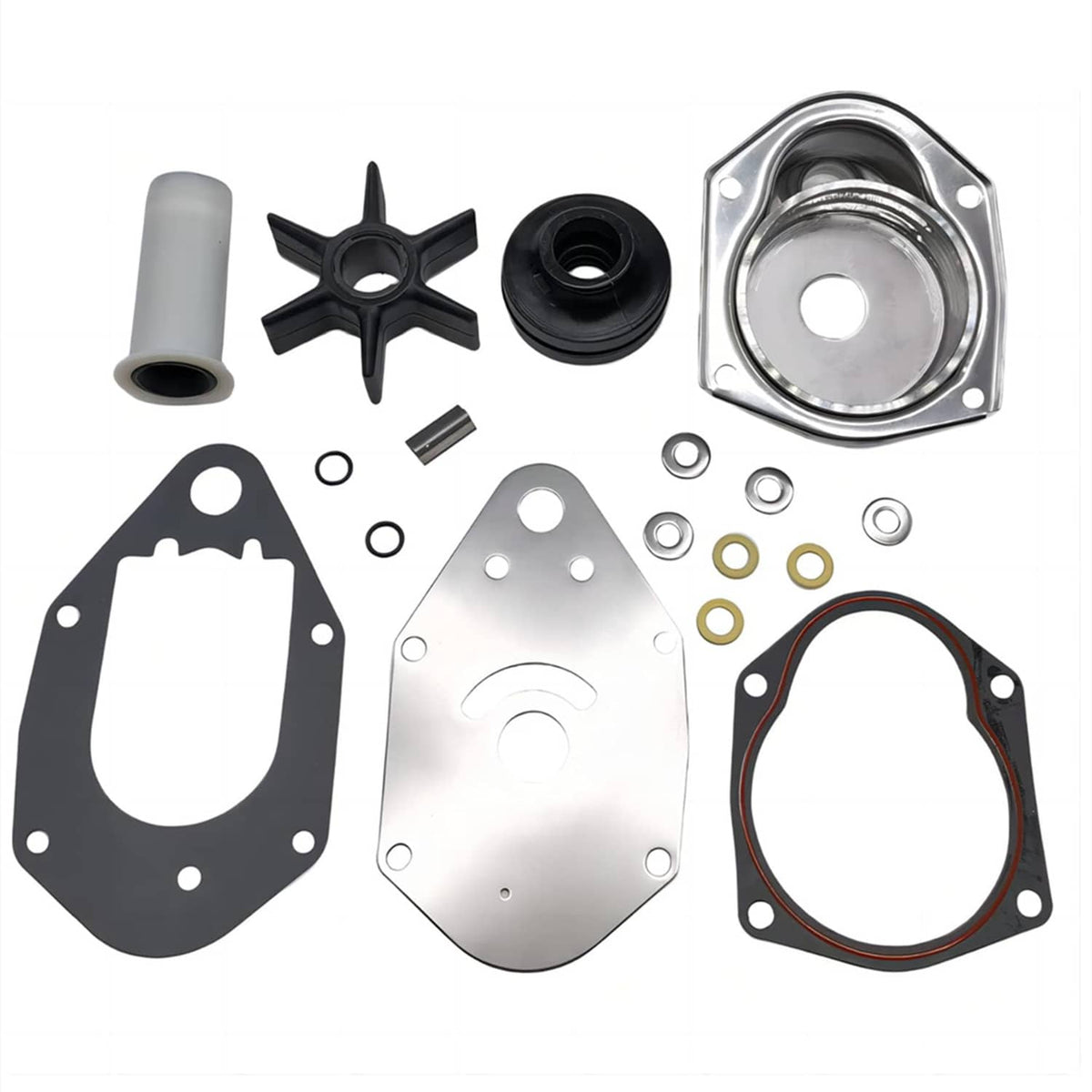 Solid Spare For Mercury 40 45 50 60HP 2/4stroke Water Pump Kit 46-812966A12/11 47-19453Q2/T2