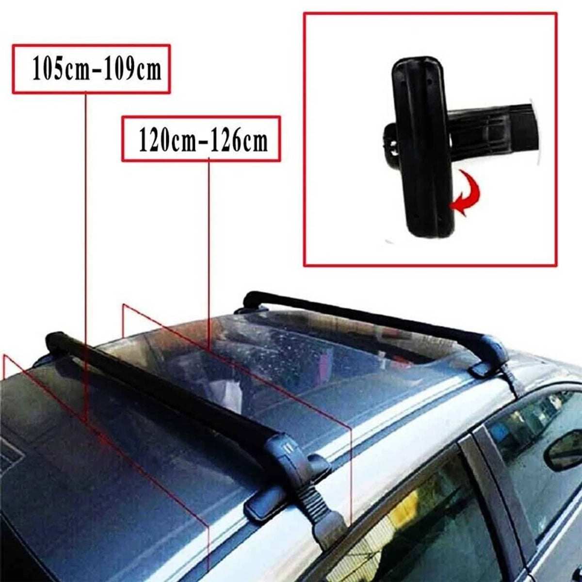Solidspare For Toyota Corolla Hatchback Car Top Roof Rack Cross Bar Luggage Cargo Carrier
