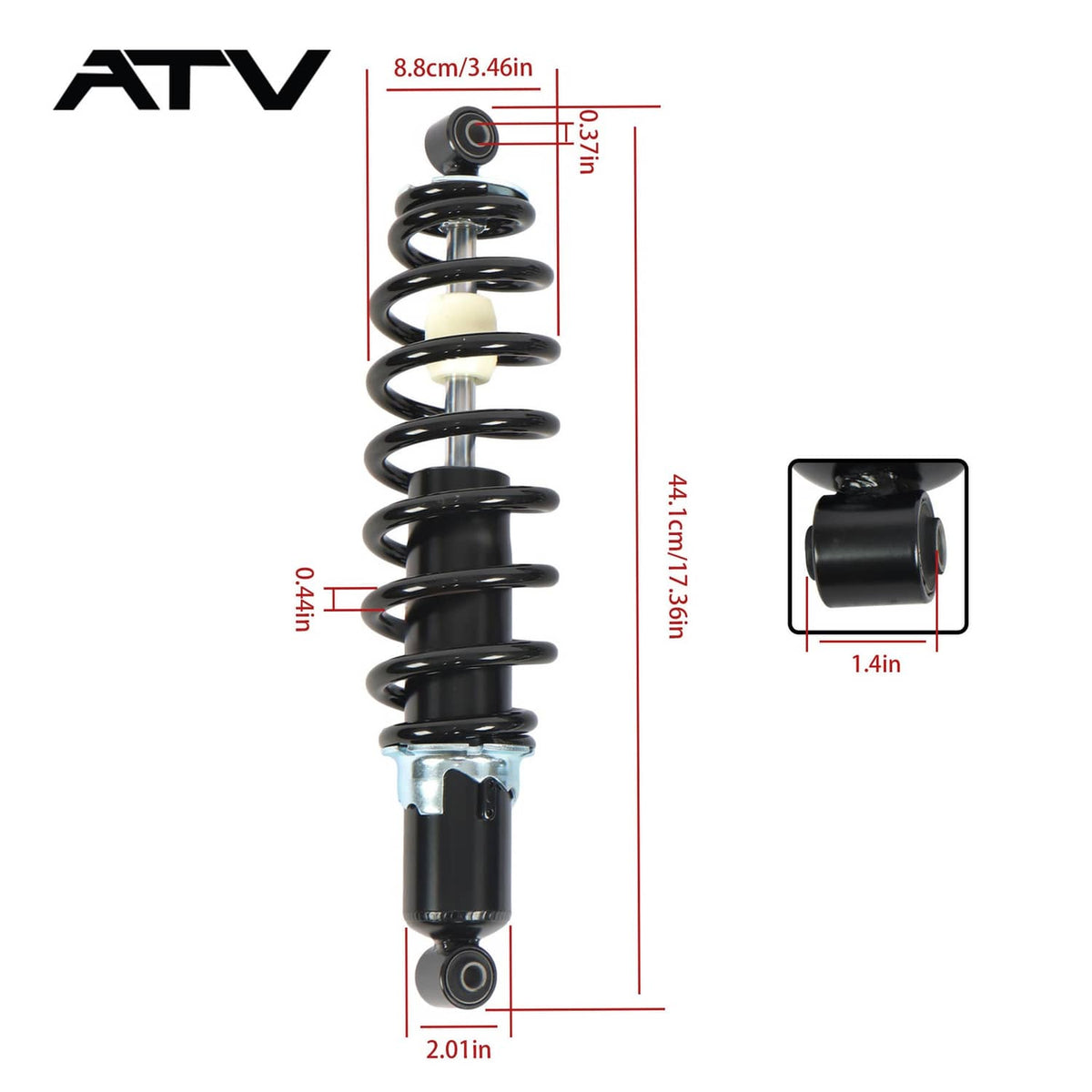 Solidspare 7043934 7044139 For Polaris Ranger 500 700 800 2005-14 Rear Shock Absorber Assy