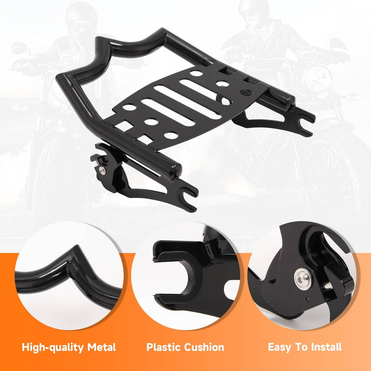 Solidspare Detachable Luggage Rack for Harley Touring 2009-2025 Street Road Electra Glide