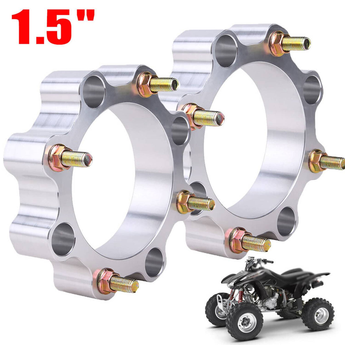 Solidspare 1.5" Wheel Spacers Front 4/144 Adds For Honda Sportrax 400 TRX400EX\ 1999-2008