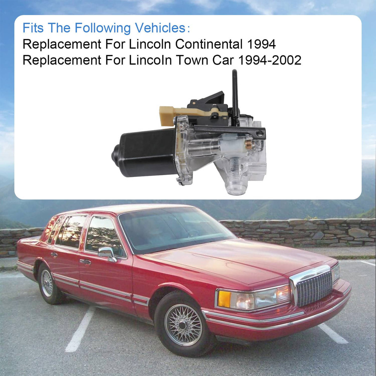 Solidspare For 94-02 Lincoln Town Car Rear Trunk Pull Down Motor Housing W/ Switch 747-002