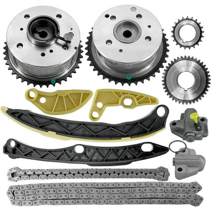 Solidspare Timing Chain Set Exhaust Intake Camshaft Gear For Hyundai Kia Sonata Optima 2.4L