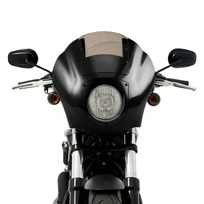 Solidspare Quarter Head Fairing Windshield w/49mm Fork Clamp For Harley 2018-2025 StreetBob