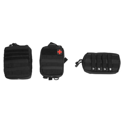 Solid Spare For Jeep Wrangler JK 07-22 Aluminium Tailgate Tactical Molle Panel W/Storage Bag